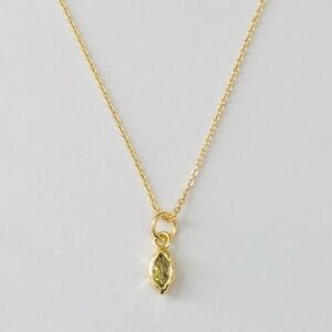 Peridot Gold Necklace